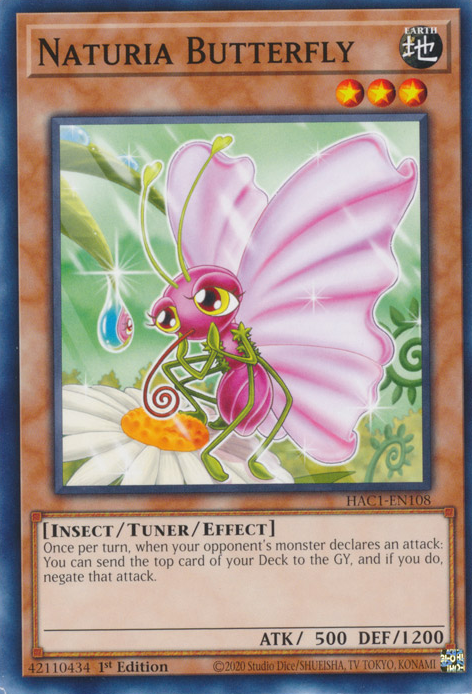 Naturia Butterfly [HAC1-EN108] Common | Gear Gaming Bentonville