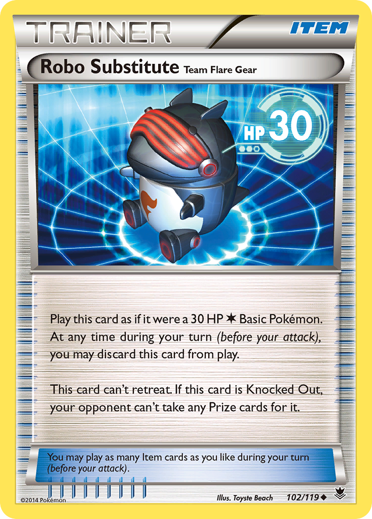 Robo Substitute Team Flare Gear (102/119) [XY: Phantom Forces] | Gear Gaming Bentonville