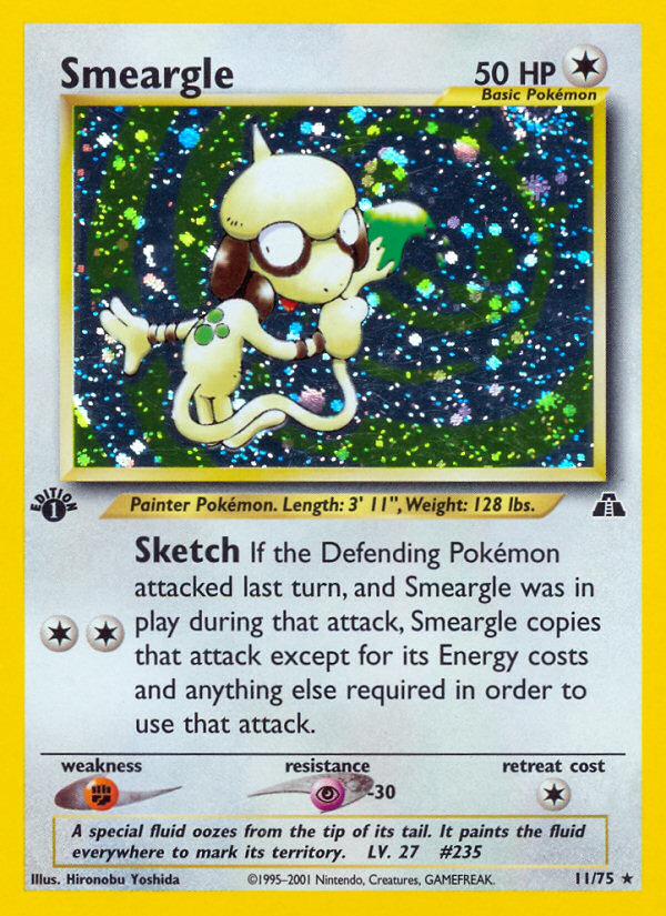 Smeargle (11/75) [Neo Discovery 1st Edition] | Gear Gaming Bentonville