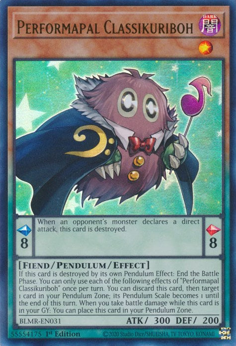 Performapal Classikuriboh [BLMR-EN031] Ultra Rare | Gear Gaming Bentonville