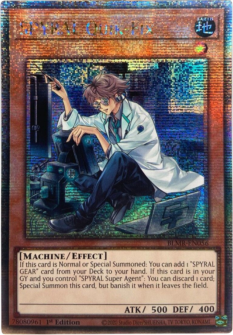 SPYRAL Quik-Fix [BLMR-EN056] Quarter Century Secret Rare | Gear Gaming Bentonville