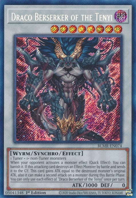 Draco Berserker of the Tenyi [BLMR-EN074] Secret Rare | Gear Gaming Bentonville