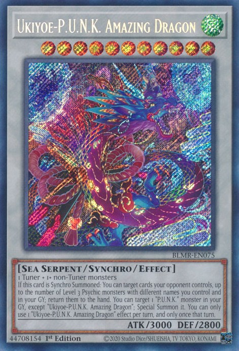 Ukiyoe-P.U.N.K. Amazing Dragon [BLMR-EN075] Secret Rare | Gear Gaming Bentonville