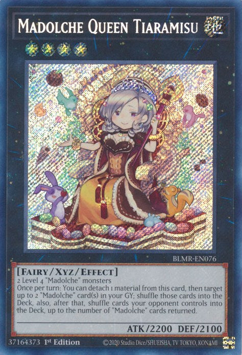 Madolche Queen Tiaramisu [BLMR-EN076] Secret Rare | Gear Gaming Bentonville