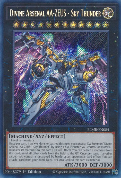 Divine Arsenal AA-ZEUS - Sky Thunder [BLMR-EN084] Secret Rare | Gear Gaming Bentonville