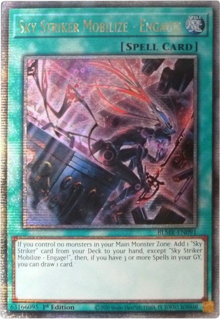 Sky Striker Mobilize - Engage! [BLMR-EN091] Quarter Century Secret Rare | Gear Gaming Bentonville