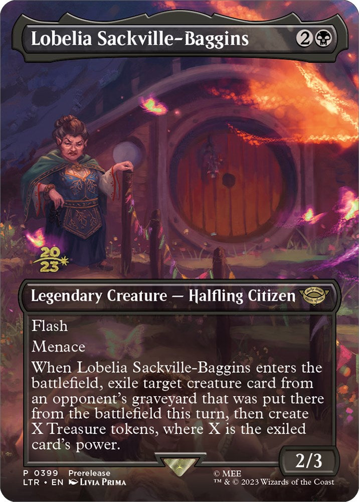 Lobelia Sackville-Baggins (399) [The Lord of the Rings: Tales of Middle-Earth Prerelease Promos] | Gear Gaming Bentonville