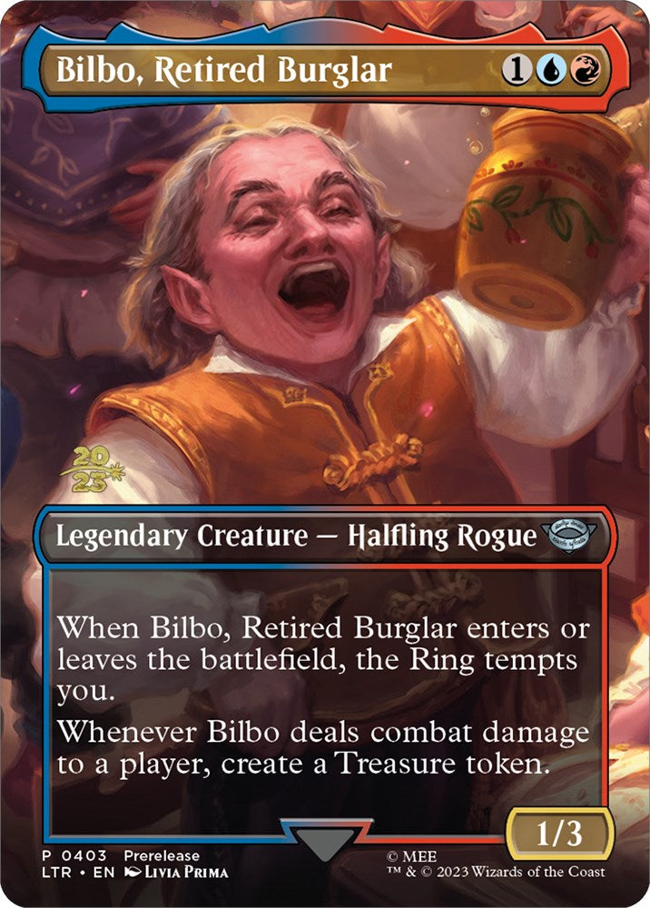 Bilbo, Retired Burglar [The Lord of the Rings: Tales of Middle-Earth Prerelease Promos] | Gear Gaming Bentonville