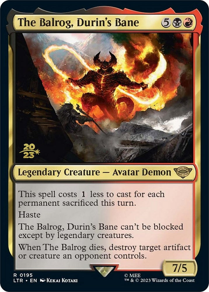 The Balrog, Durin's Bane [The Lord of the Rings: Tales of Middle-Earth Prerelease Promos] | Gear Gaming Bentonville