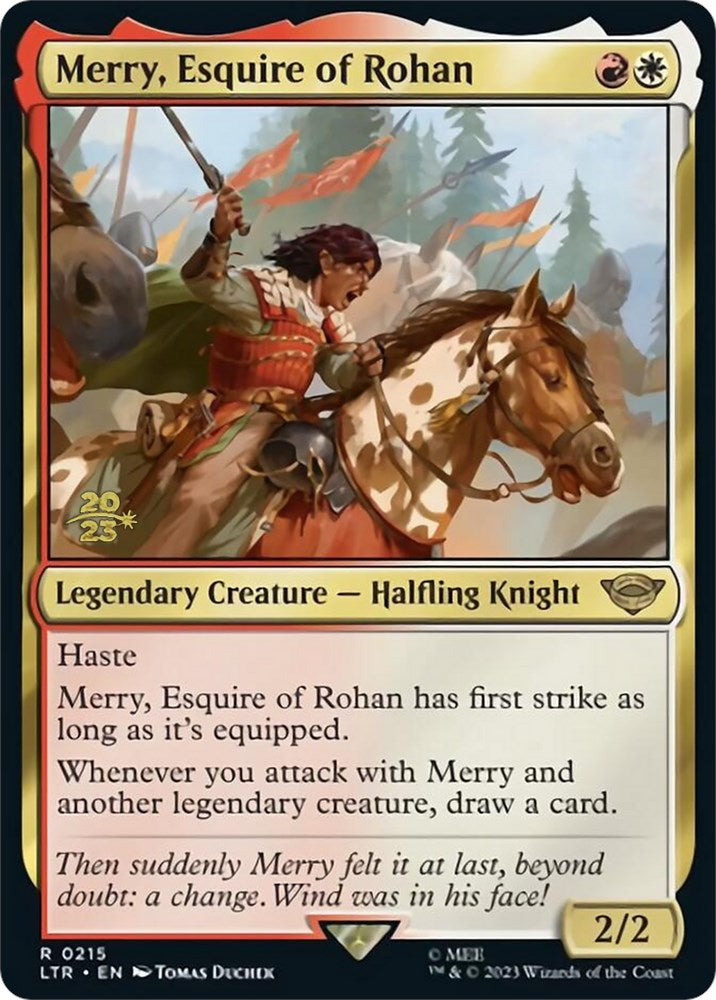 Merry, Esquire of Rohan [The Lord of the Rings: Tales of Middle-Earth Prerelease Promos] | Gear Gaming Bentonville