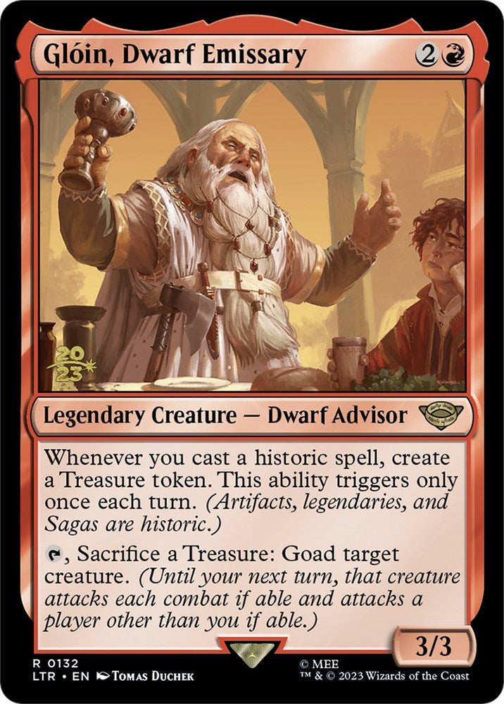 Gloin, Dwarf Emissary [The Lord of the Rings: Tales of Middle-Earth Prerelease Promos] | Gear Gaming Bentonville