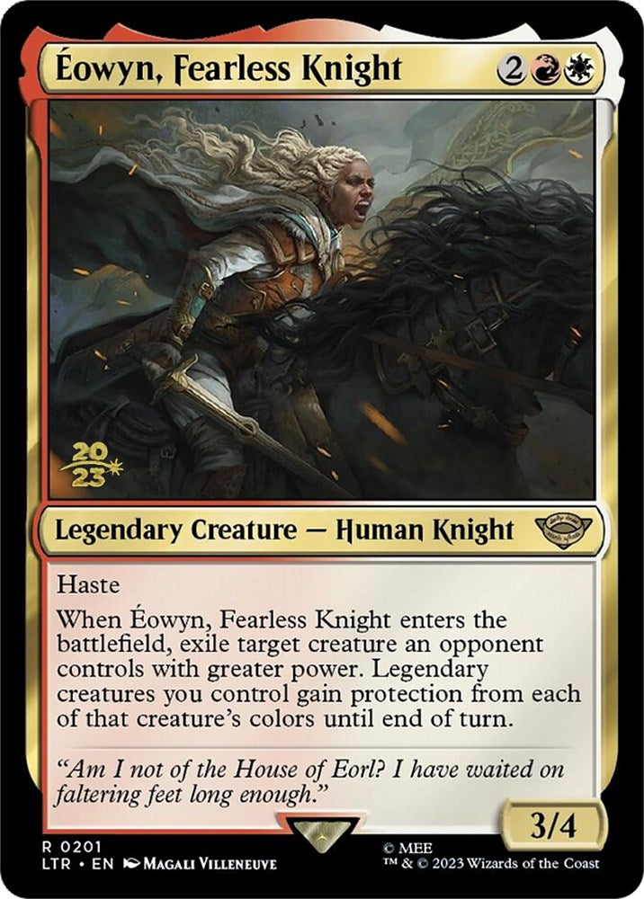 Eowyn, Fearless Knight [The Lord of the Rings: Tales of Middle-Earth Prerelease Promos] | Gear Gaming Bentonville