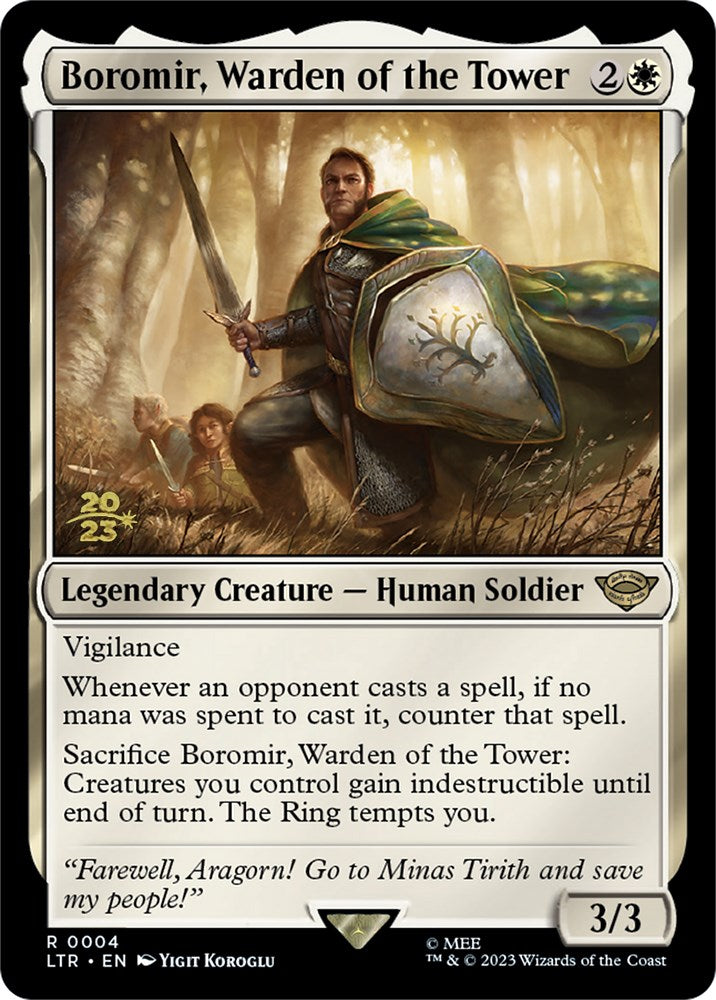 Boromir, Warden of the Tower [The Lord of the Rings: Tales of Middle-Earth Prerelease Promos] | Gear Gaming Bentonville