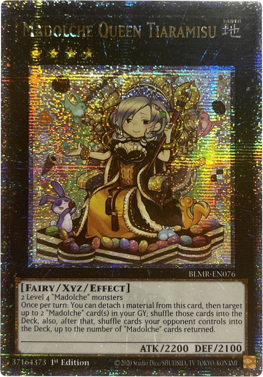 Madolche Queen Tiaramisu [BLMR-EN076] Quarter Century Secret Rare | Gear Gaming Bentonville