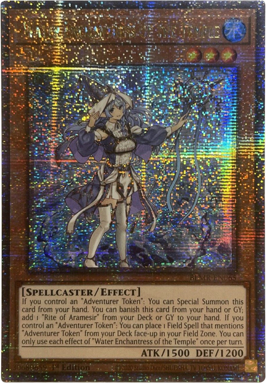 Water Enchantress of the Temple [BLMR-EN065] Quarter Century Secret Rare | Gear Gaming Bentonville