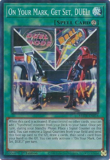 On Your Mark, Get Set, DUEL! [MAZE-EN016] Super Rare | Gear Gaming Bentonville