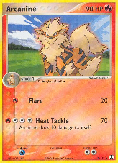 Arcanine (18/112) [EX: FireRed & LeafGreen] | Gear Gaming Bentonville