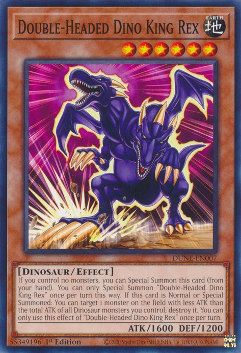 Double-Headed Dino King Rex [DUNE-EN007] Common | Gear Gaming Bentonville
