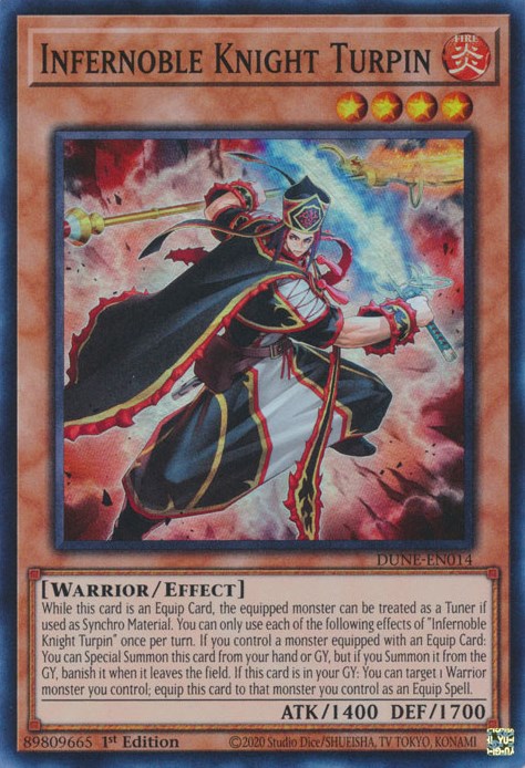 Infernoble Knight Turpin [DUNE-EN014] Super Rare | Gear Gaming Bentonville