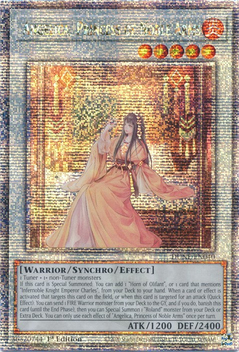 Angelica, Princess of Noble Arms [DUNE-EN040] Quarter Century Secret Rare | Gear Gaming Bentonville