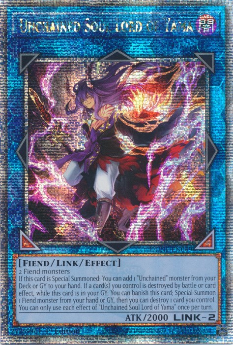 Unchained Soul Lord of Yama [DUNE-EN049] Quarter Century Secret Rare | Gear Gaming Bentonville