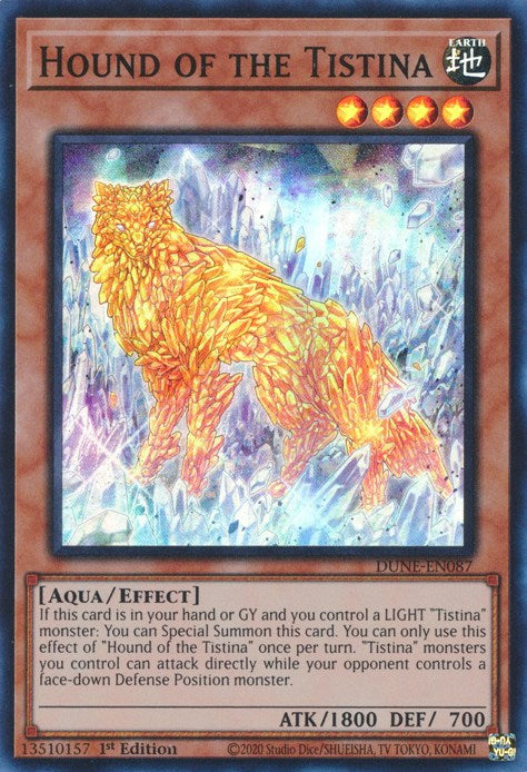 Hound of the Tistina [DUNE-EN087] Super Rare | Gear Gaming Bentonville
