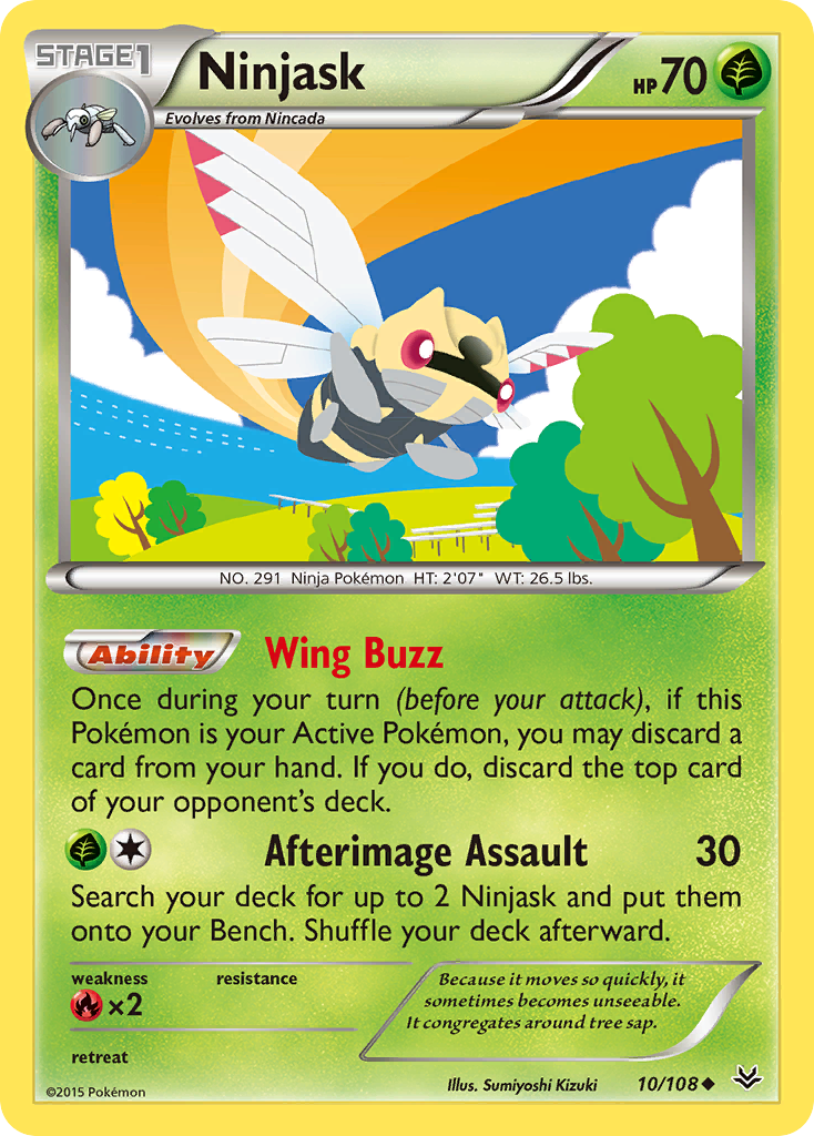 Ninjask (10/108) [XY: Roaring Skies] | Gear Gaming Bentonville