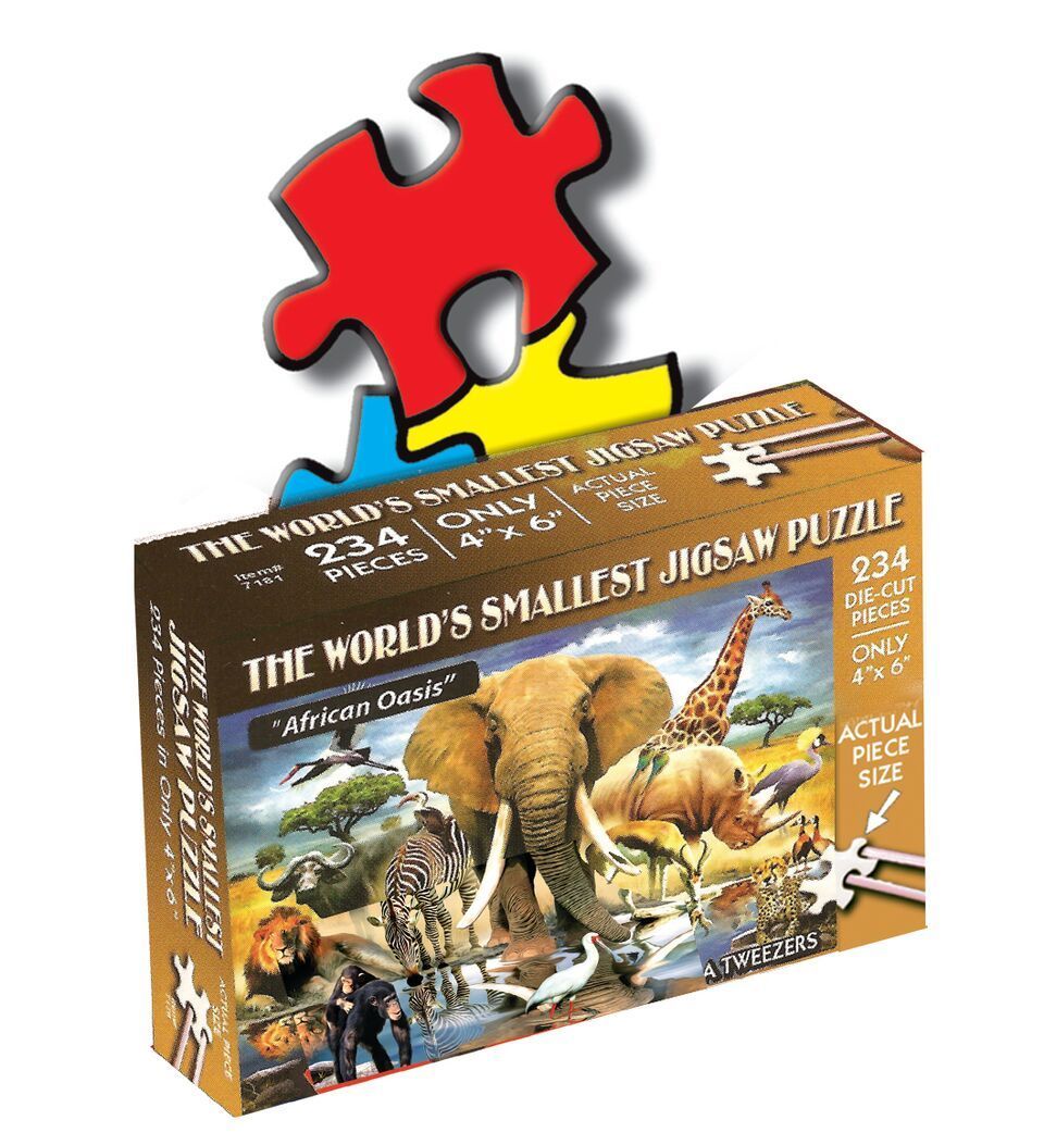 World's Smallest Jigsaw Puzzle - African Oasis | Gear Gaming Bentonville