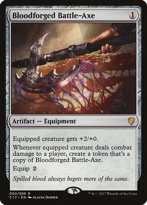 Bloodforged Battle-Axe [Commander 2017] | Gear Gaming Bentonville