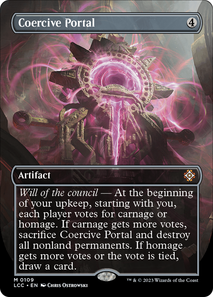 Coercive Portal (Borderless) [The Lost Caverns of Ixalan Commander] | Gear Gaming Bentonville