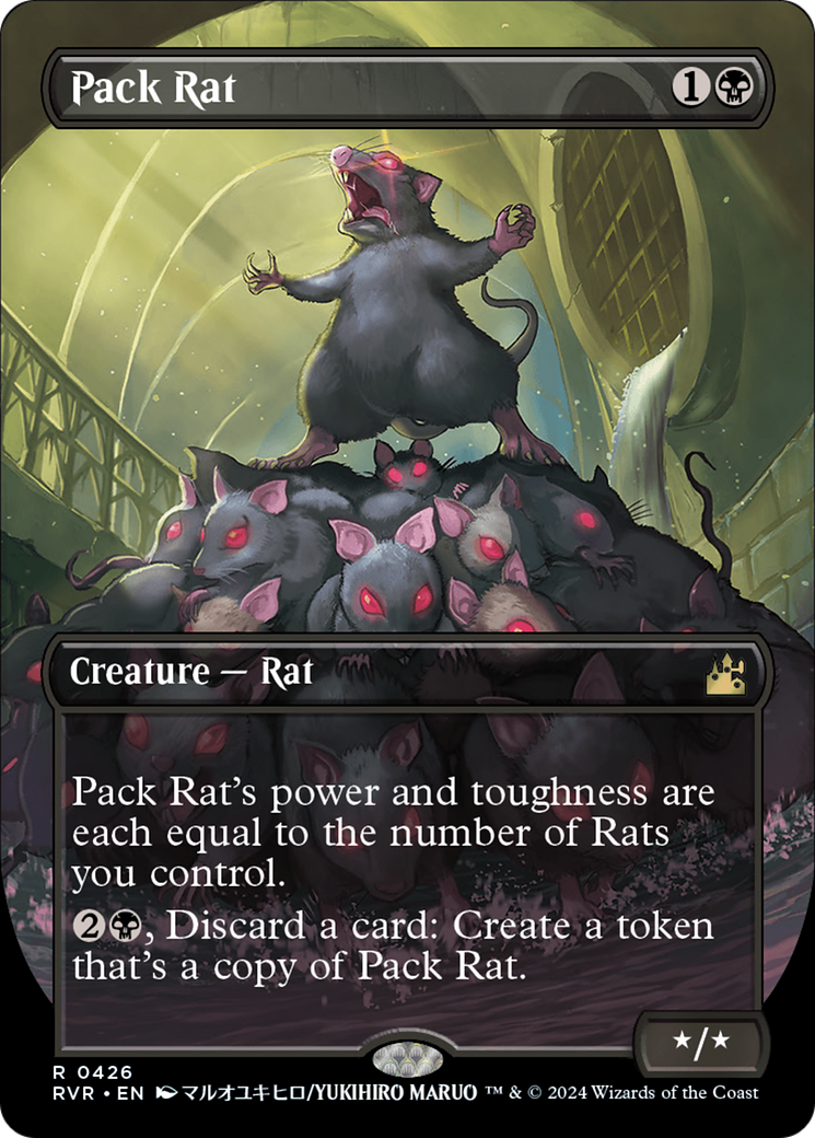 Pack Rat (Anime Borderless) [Ravnica Remastered] | Gear Gaming Bentonville