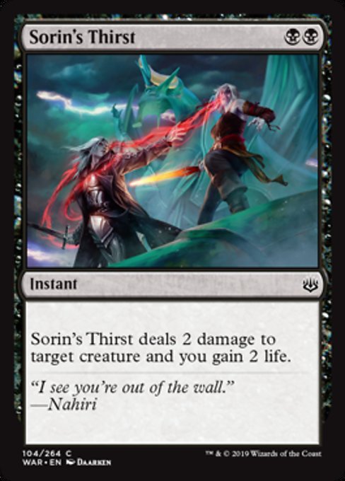 Sorin's Thirst [War of the Spark] | Gear Gaming Bentonville