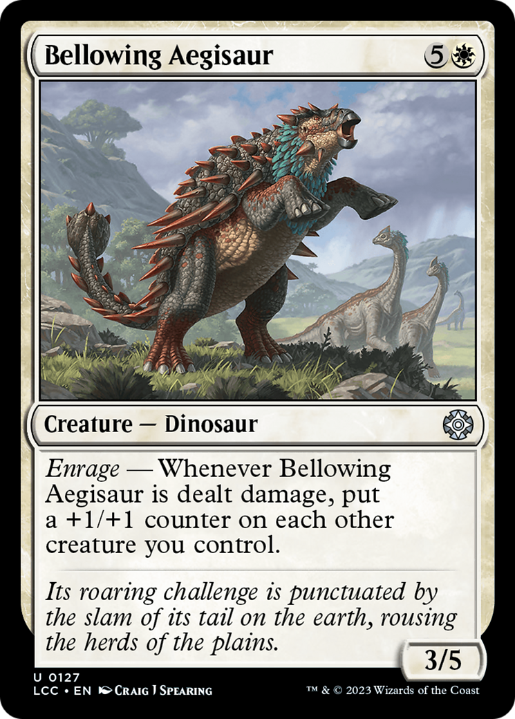 Bellowing Aegisaur [The Lost Caverns of Ixalan Commander] | Gear Gaming Bentonville