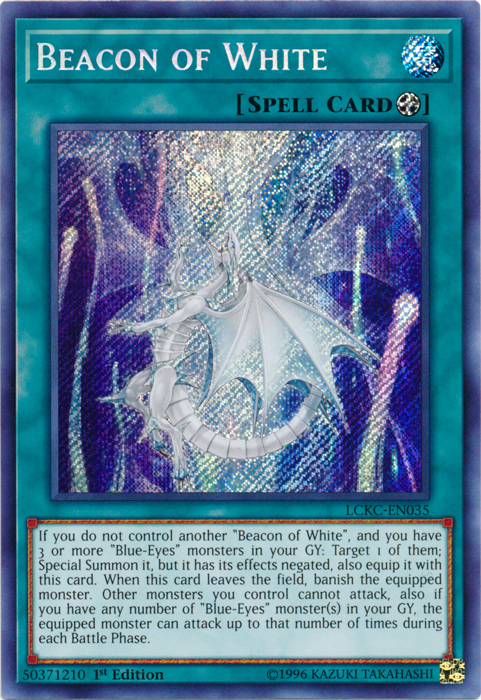 Beacon of White [LCKC-EN035] Secret Rare | Gear Gaming Bentonville