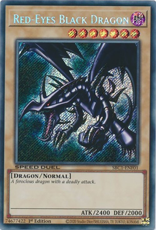 Red-Eyes Black Dragon [SBC1-ENF01] Secret Rare | Gear Gaming Bentonville