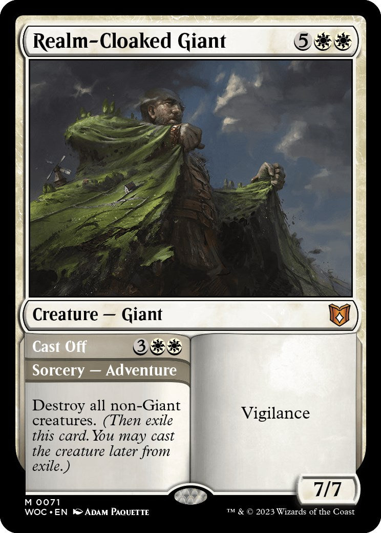 Realm-Cloaked Giant // Cast Off [Wilds of Eldraine Commander] | Gear Gaming Bentonville