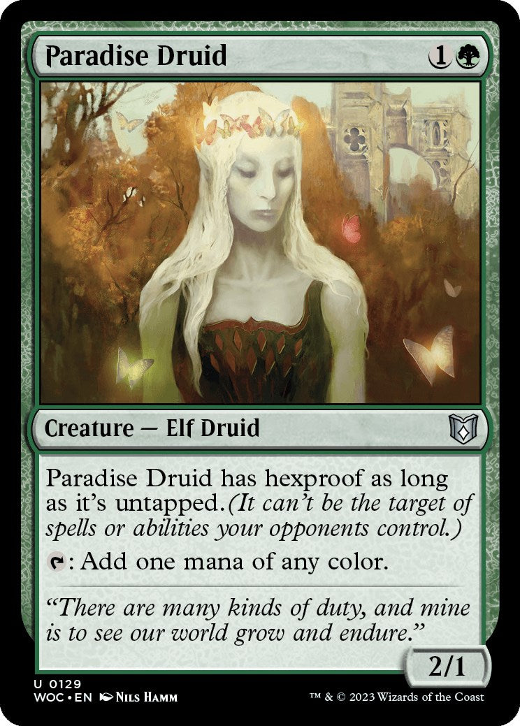 Paradise Druid [Wilds of Eldraine Commander] | Gear Gaming Bentonville