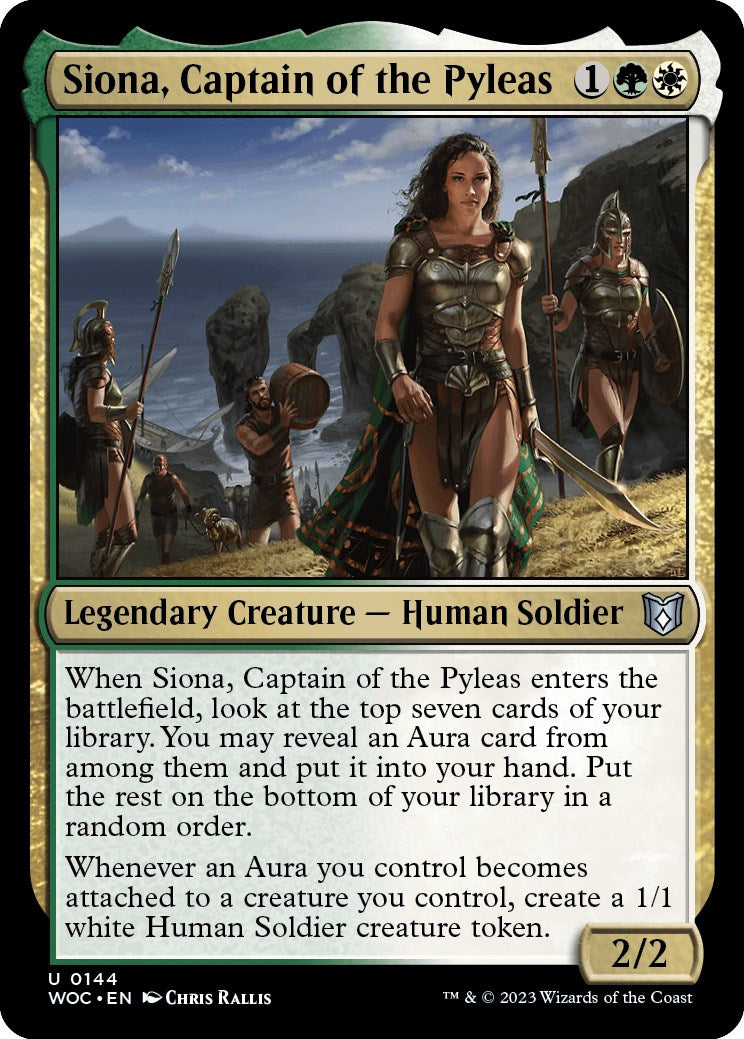 Siona, Captain of the Pyleas [Wilds of Eldraine Commander] | Gear Gaming Bentonville