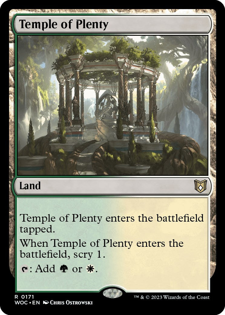 Temple of Plenty [Wilds of Eldraine Commander] | Gear Gaming Bentonville