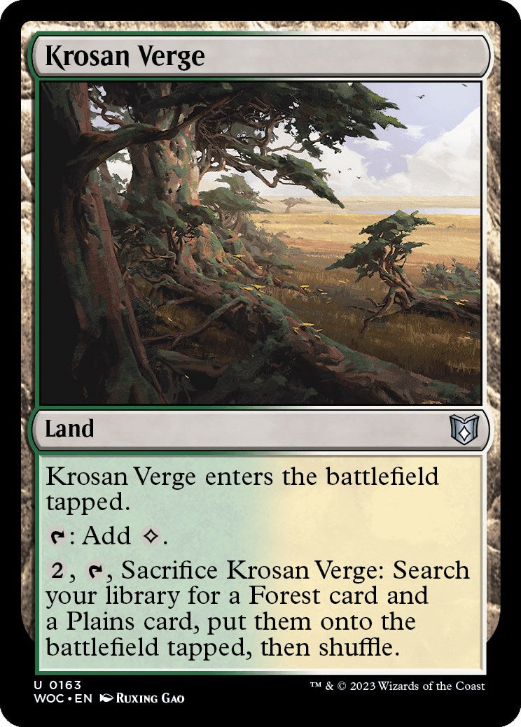 Krosan Verge [Wilds of Eldraine Commander] | Gear Gaming Bentonville