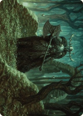 Mosswood Dreadknight Art Card [Wilds of Eldraine Art Series] | Gear Gaming Bentonville