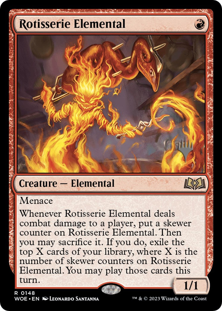 Rotisserie Elemental (Promo Pack) [Wilds of Eldraine Promos] | Gear Gaming Bentonville