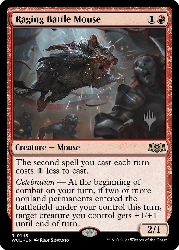 Raging Battle Mouse (Promo Pack) [Wilds of Eldraine Promos] | Gear Gaming Bentonville