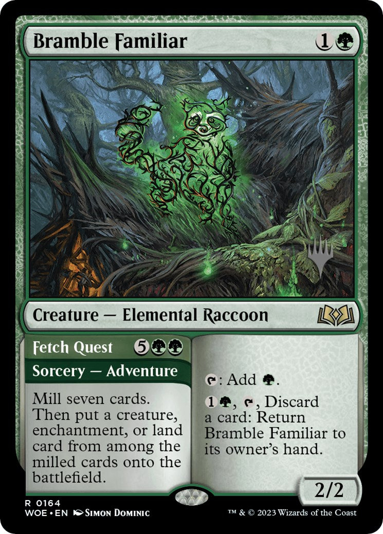 Bramble Familiar // Fetch Quest (Promo Pack) [Wilds of Eldraine Promos] | Gear Gaming Bentonville