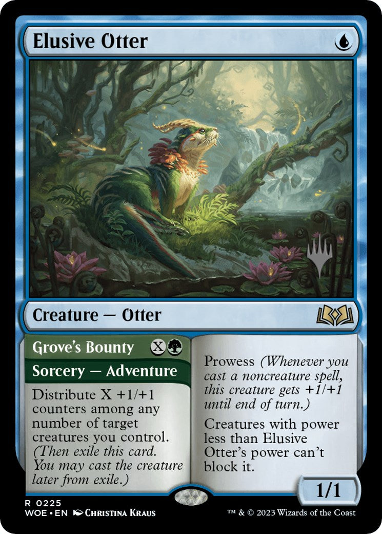 Elusive Otter // Grove's Bounty (Promo Pack) [Wilds of Eldraine Promos] | Gear Gaming Bentonville