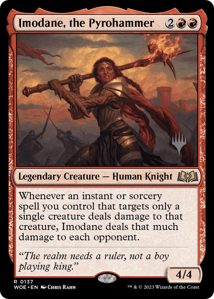 Imodane, the Pyrohammer (Promo Pack) [Wilds of Eldraine Promos] | Gear Gaming Bentonville