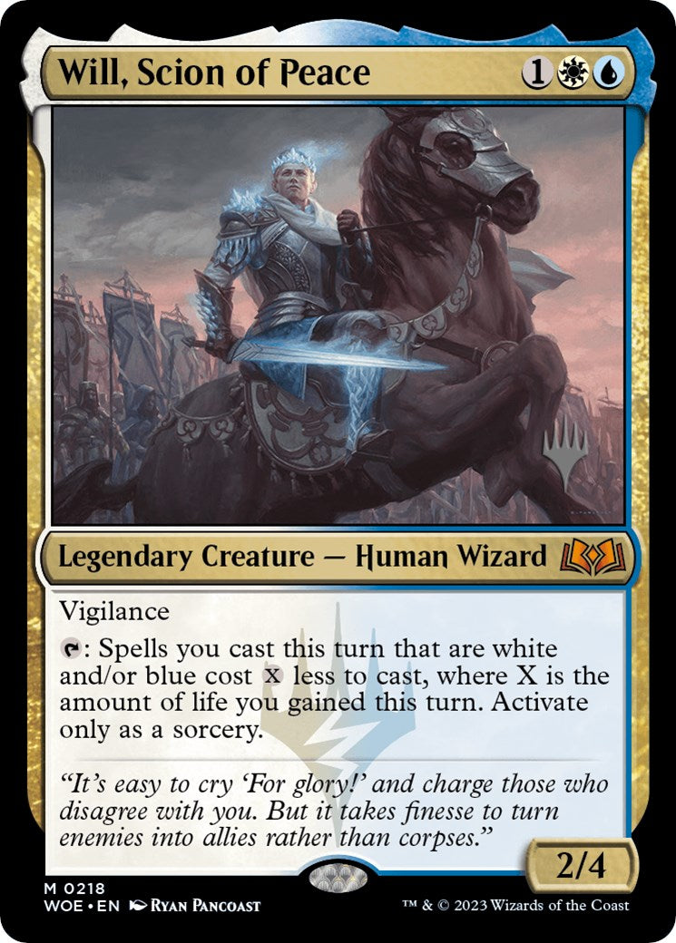 Will, Scion of Peace (Promo Pack) [Wilds of Eldraine Promos] | Gear Gaming Bentonville