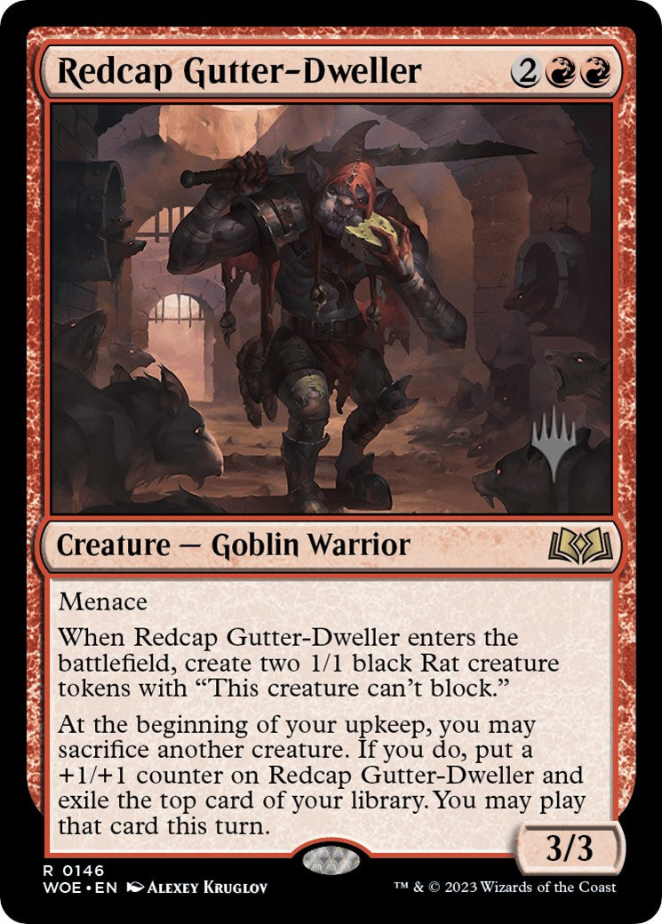 Redcap Gutter-Dweller (Promo Pack) [Wilds of Eldraine Promos] | Gear Gaming Bentonville