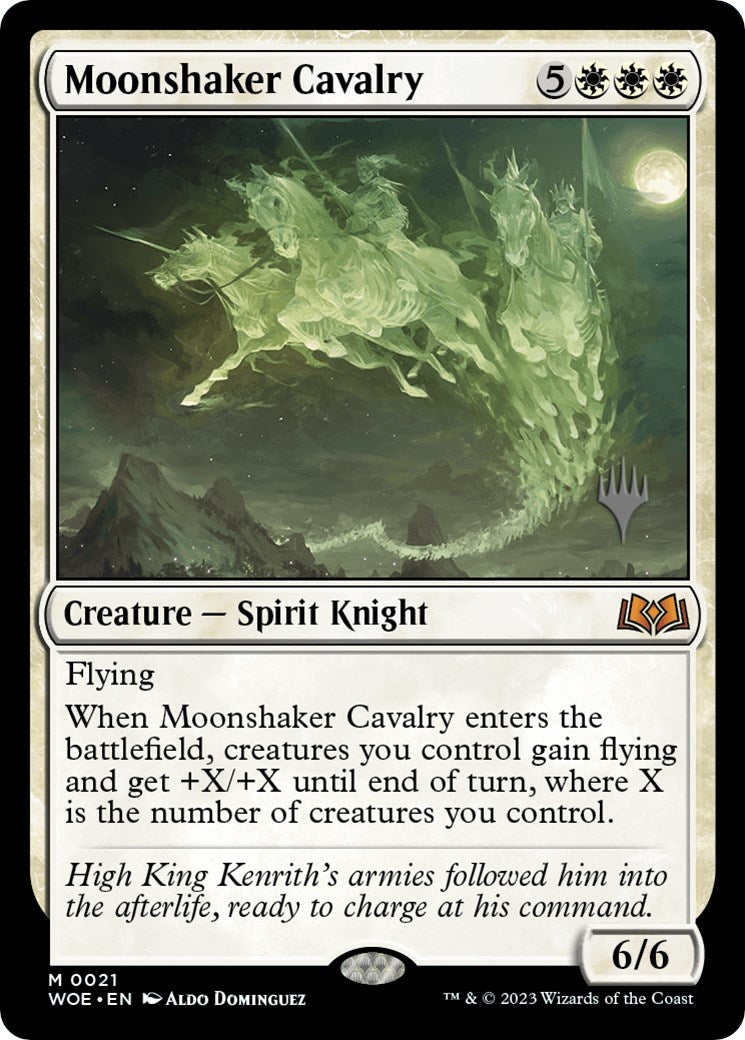 Moonshaker Cavalry (Promo Pack) [Wilds of Eldraine Promos] | Gear Gaming Bentonville