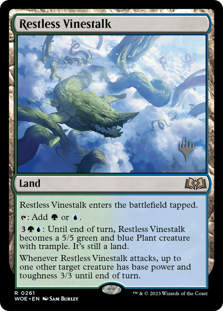 Restless Vinestalk (Promo Pack) [Wilds of Eldraine Promos] | Gear Gaming Bentonville